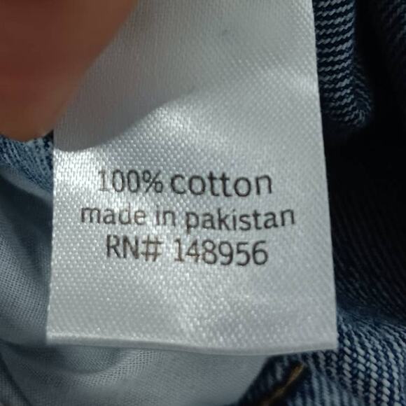 SO Juniors Size 13 Jeans Girls Acid Wash Hi-Rise Jeans Denim Cutoff Cuff‎ Pants - Picture 7 of 7